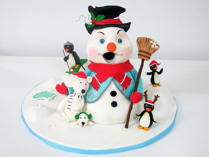Snowman 3D Cake
