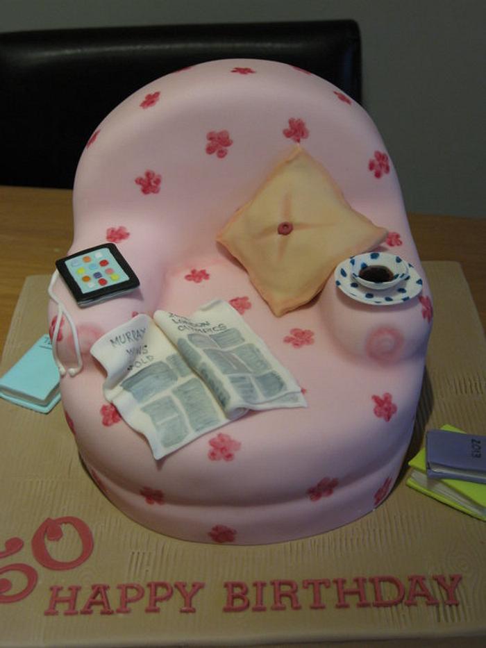 Chair birthday cake