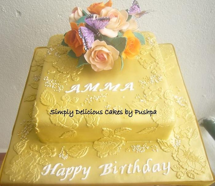 Mom Special Floral Cake Online | CakenBake Noida