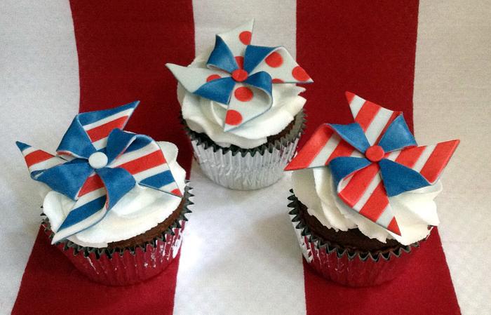 Patriotic Cupcakes for the 4th of July