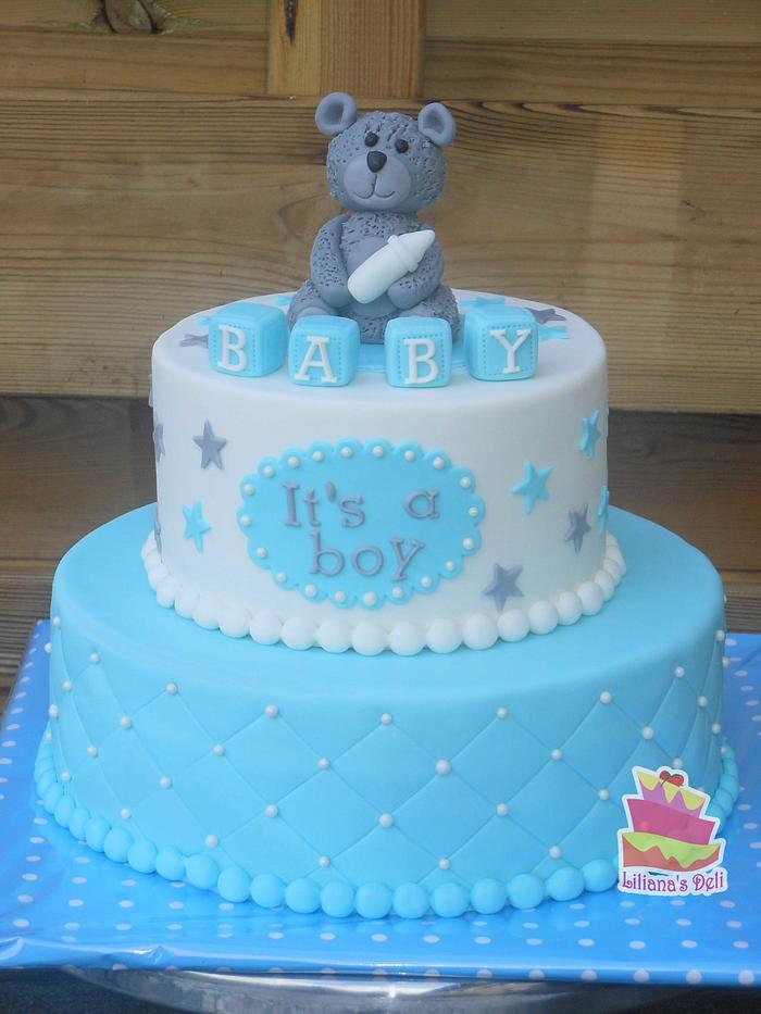 Baby boy cake