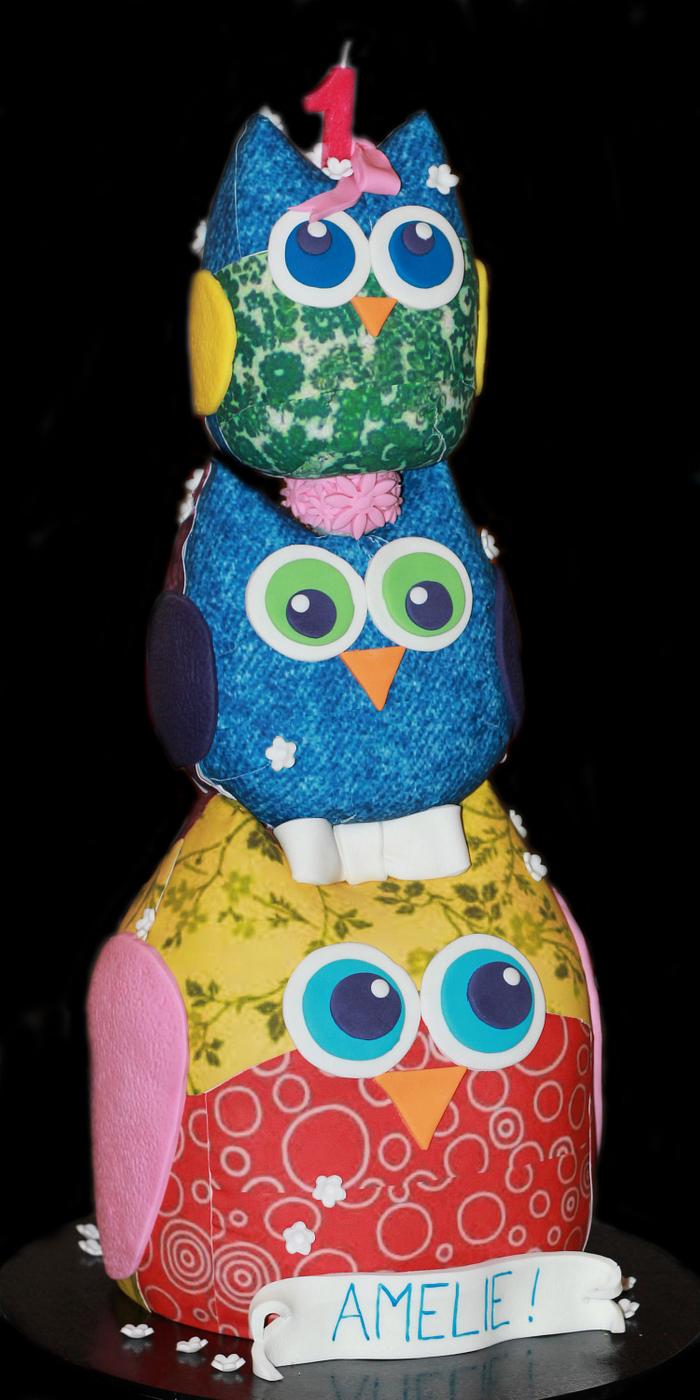 Fabric Toy Owls