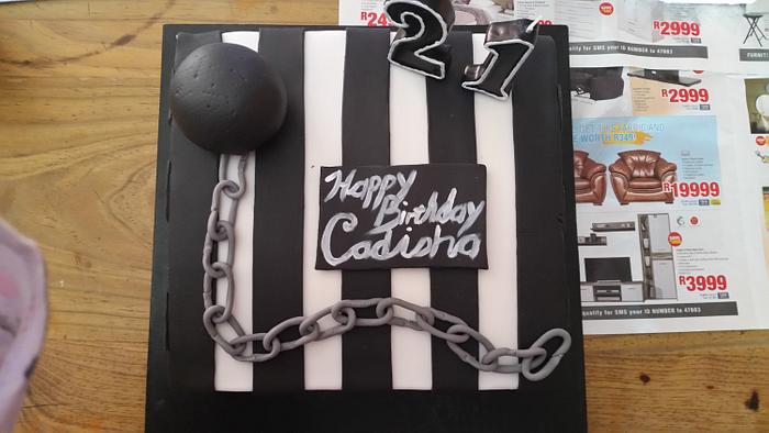 Prison Themed Cake