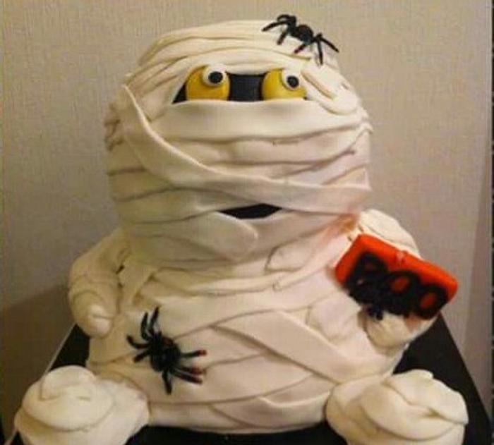 Halloween mummy cake 3d