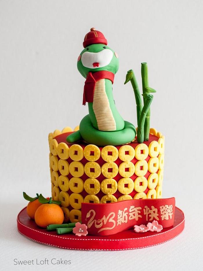 Chinese New Year Cake - Year of the Snake 2013