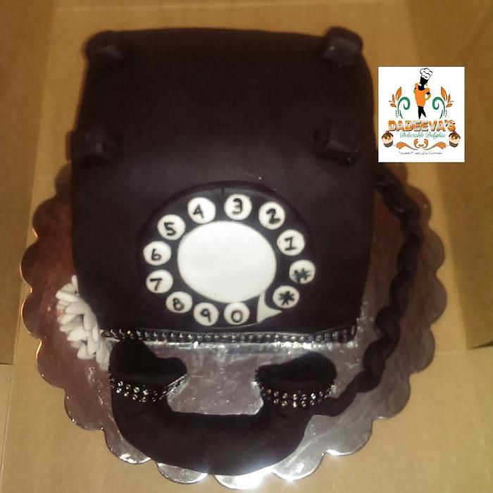 Vintage Telephone Cake