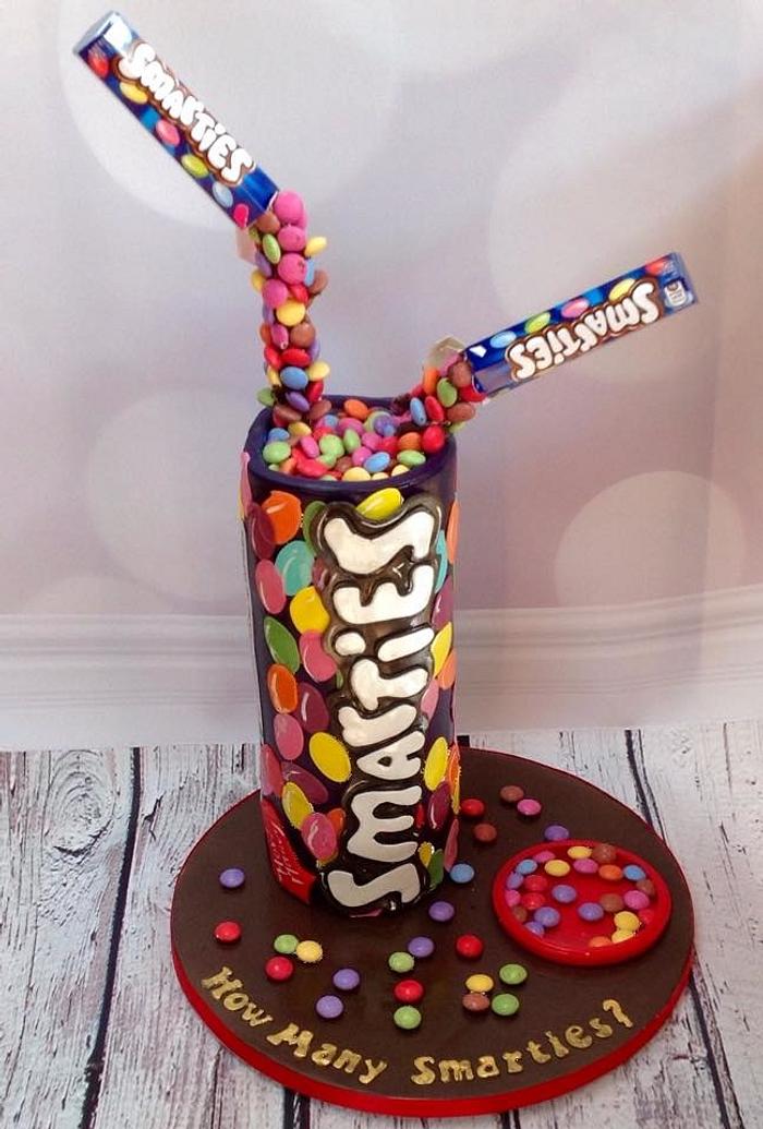 Guess How Many Smarties Cake 