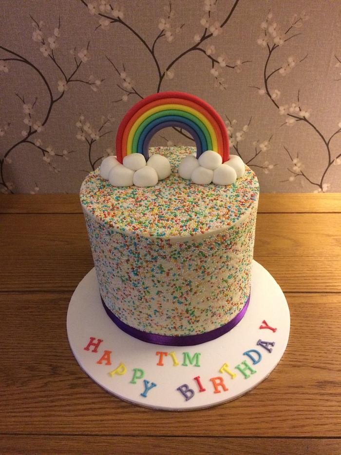 Rainbow cake!!