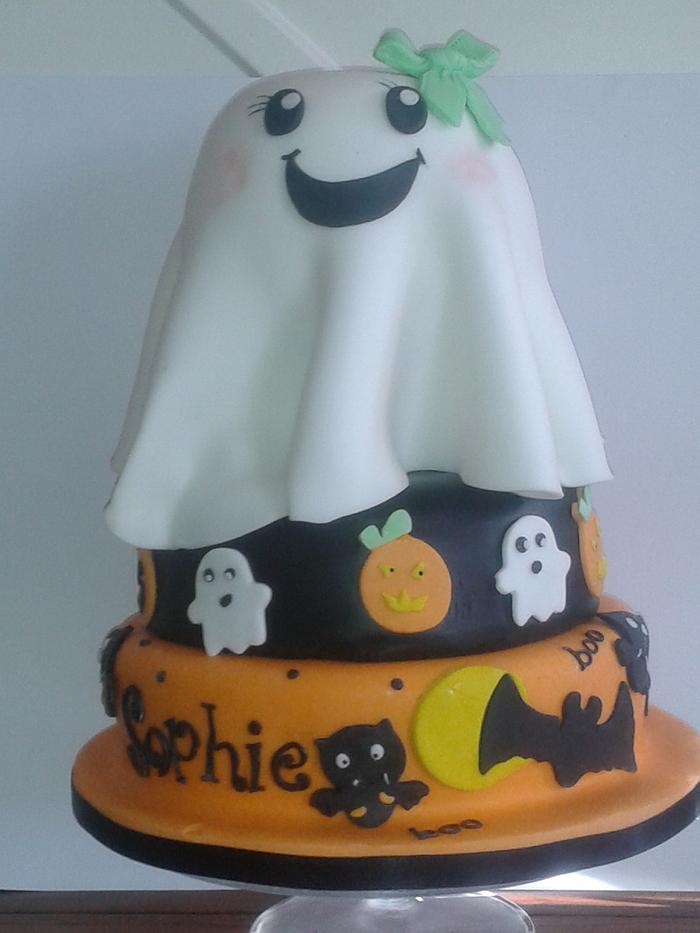 Halloween theme birthday cake 