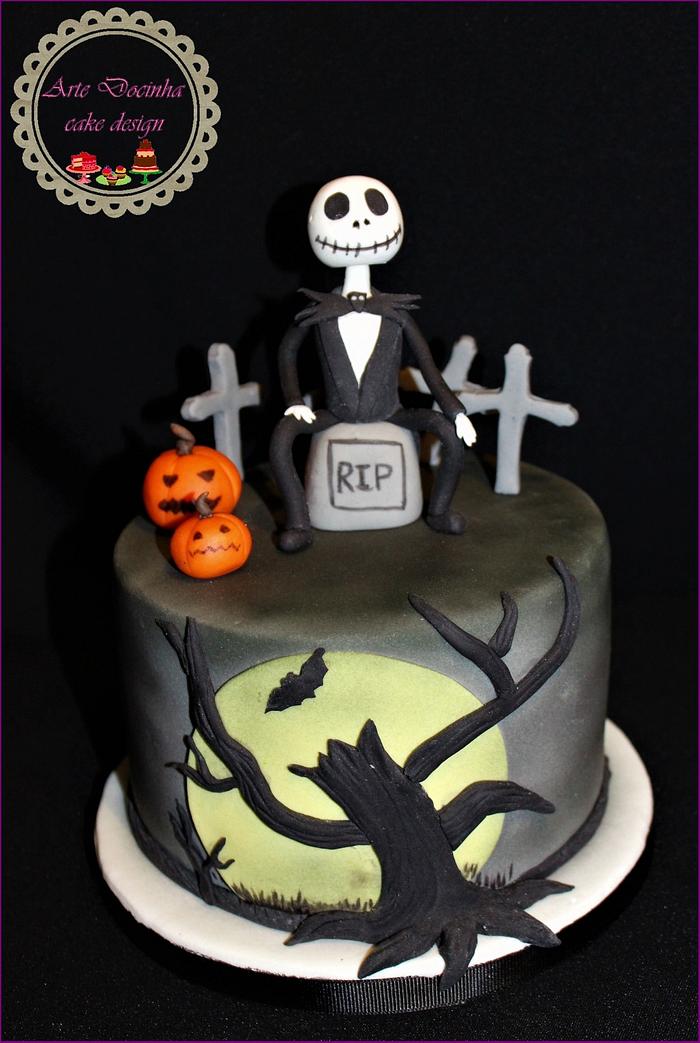 jack skeleton cake