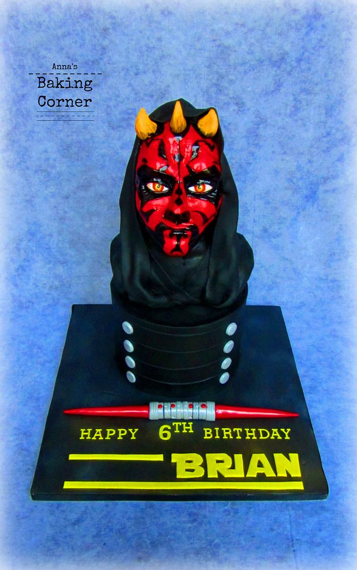 Star Wars Darth Maul cake