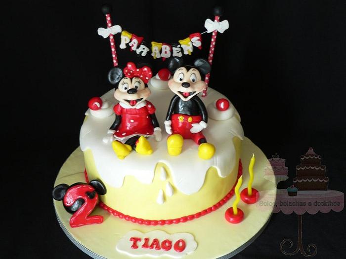 Mickey and Minnie Cake
