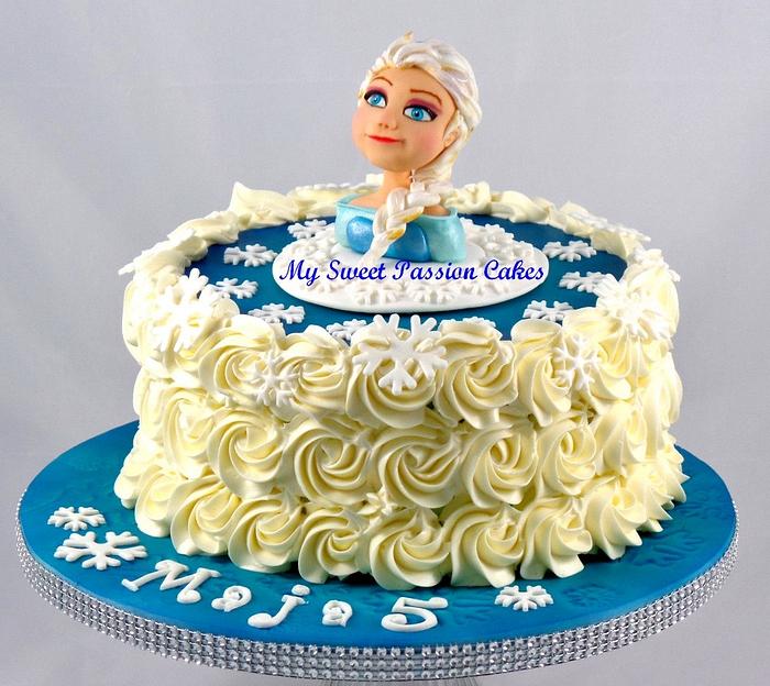 Elsa on simple cake ;)