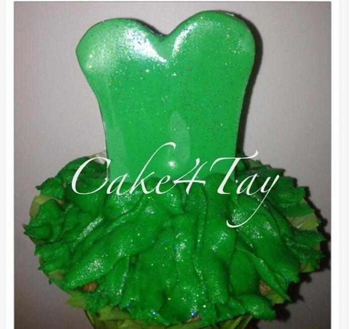 TinkerBell Dress Cupcakes 