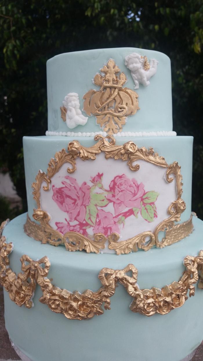 Baroque theme cake