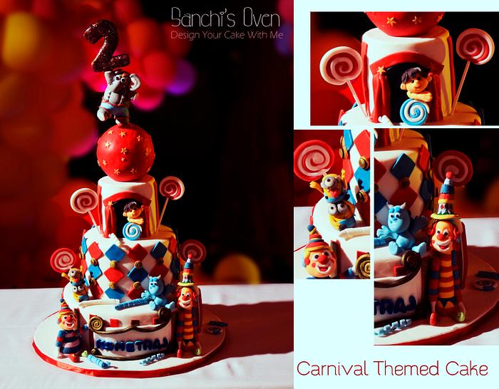 Carnival Themed Birthday Cake 
