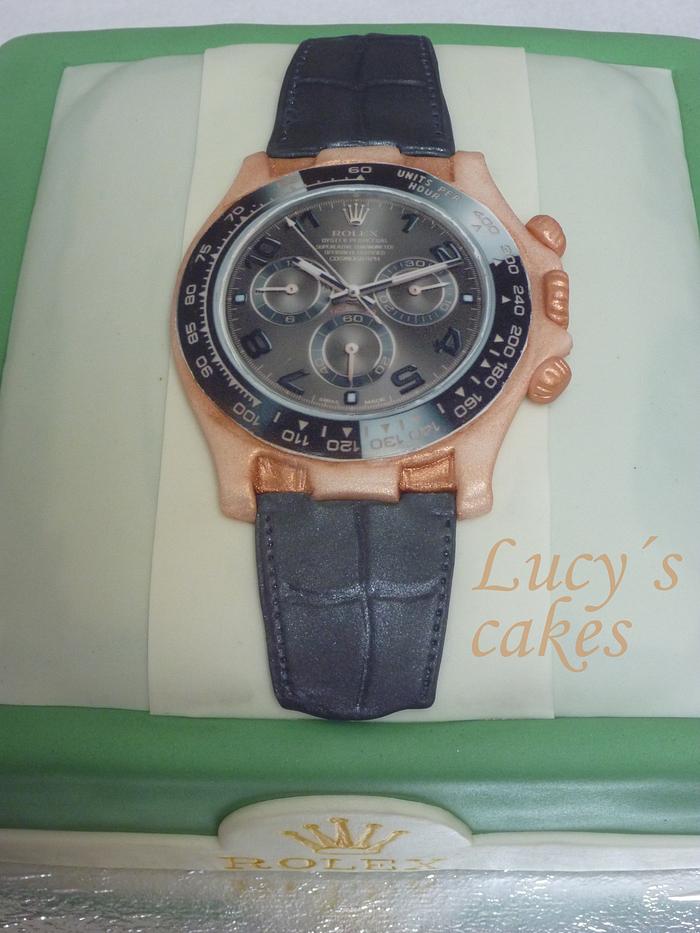Rolex watch cake