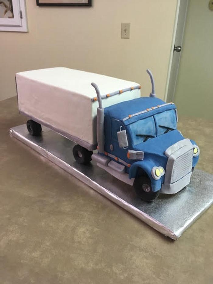 Semi Truck cake