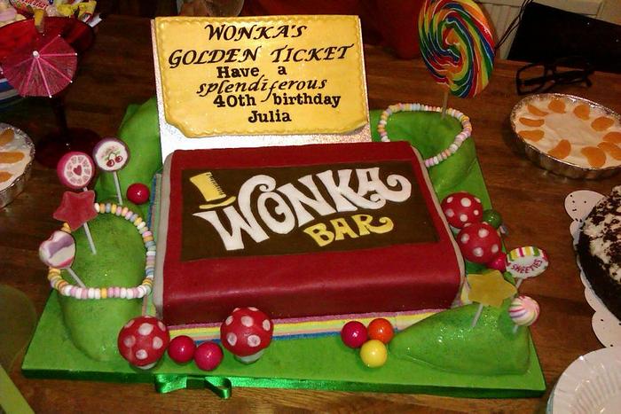 Wonka bar cake