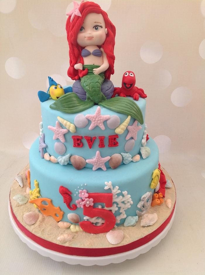 Ariel, The Little Mermaid Cake