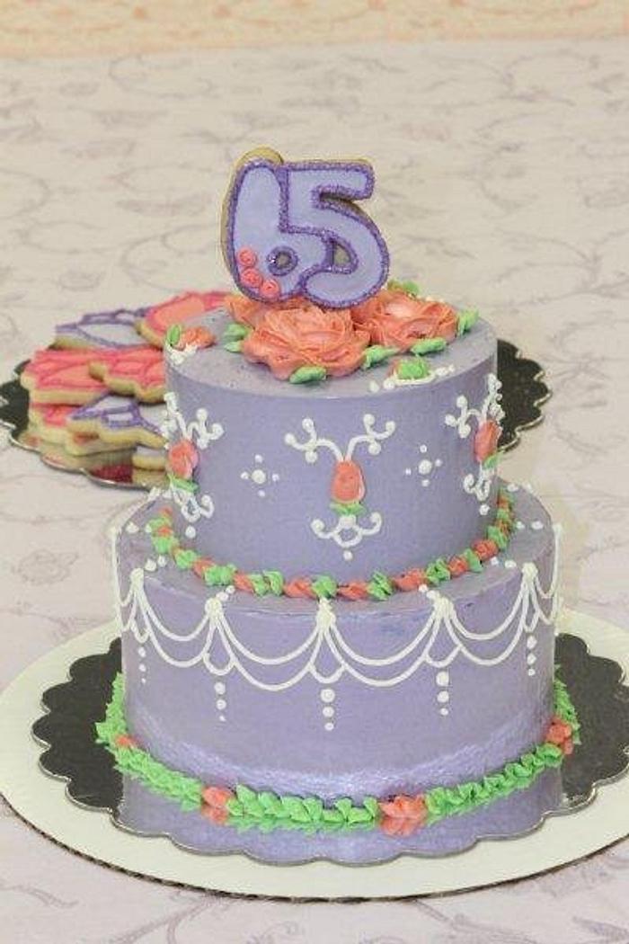65th Birthday Cake