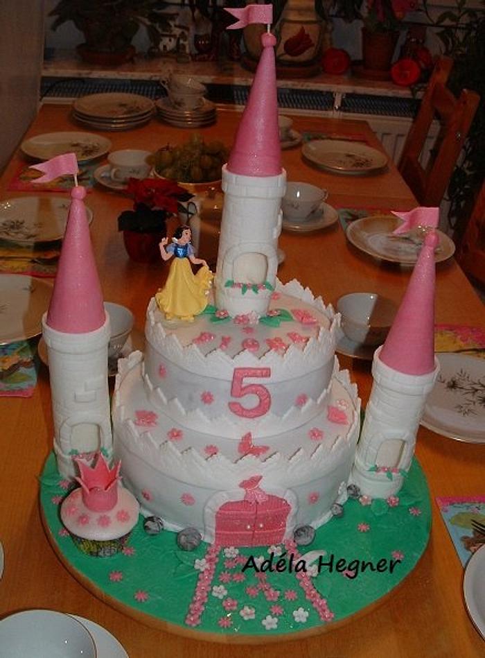 Birthday castle cake for my little princess Fiona