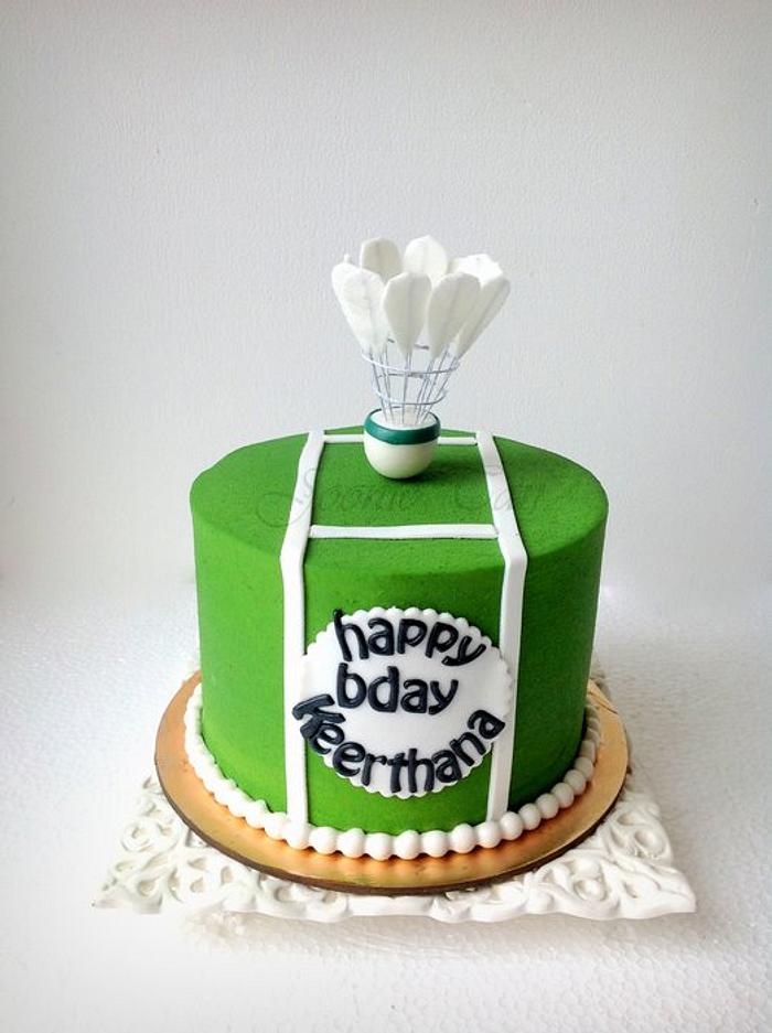 Badminton Themed Cake . . . #badminton... - Radha's Delights | Facebook