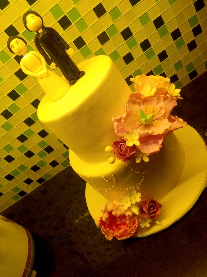 Another simple wedding cake creation 