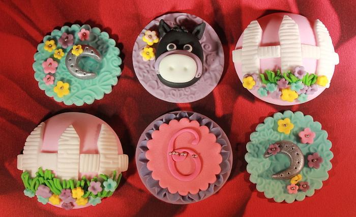 Pony Themed Cupcake Toppers