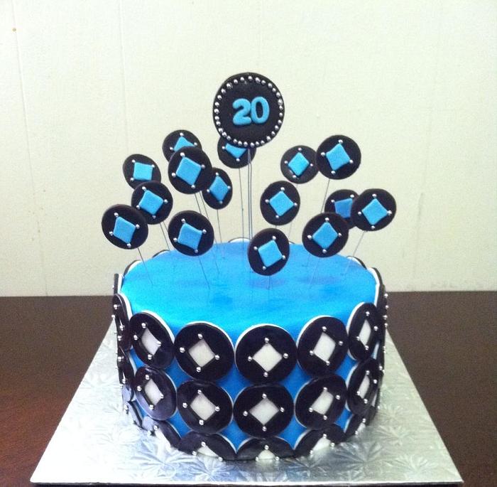 Geometric Birthday cake