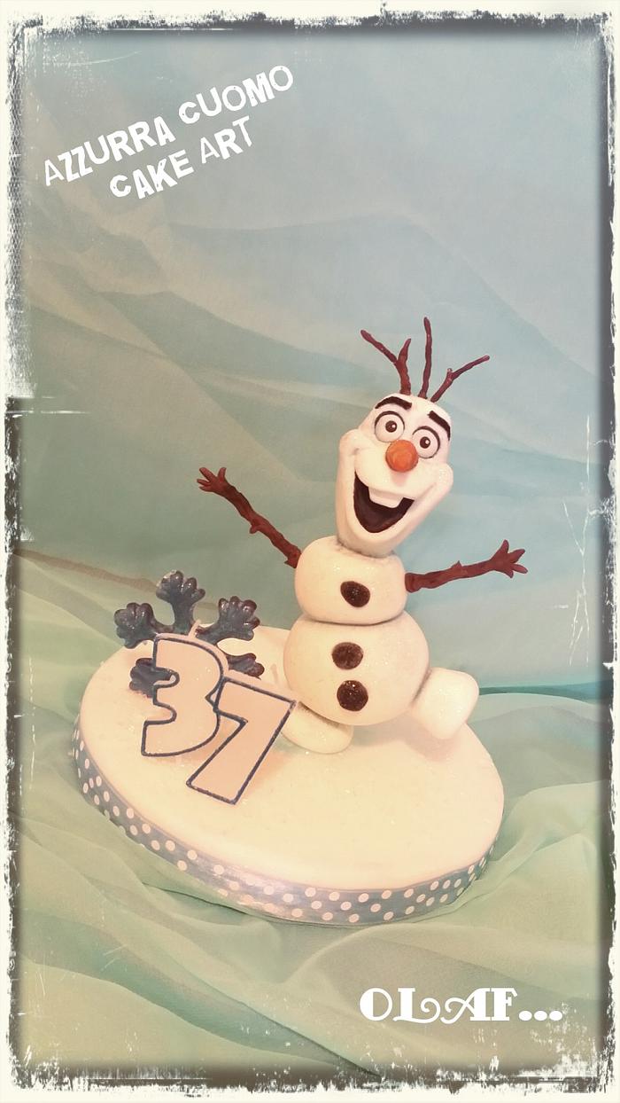 Olaf Cake!!! ♡Do you wanna build a snowman? 