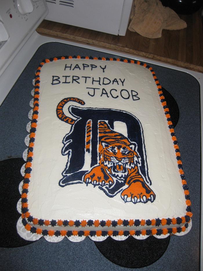 Detroit Tigers Cake