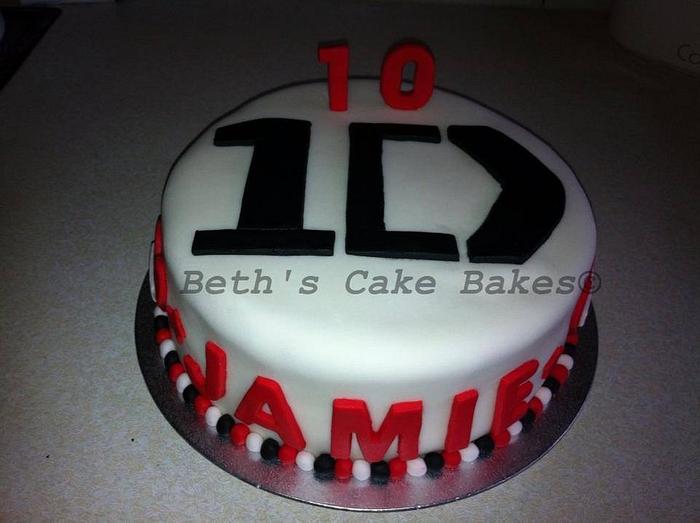 One Direction cake