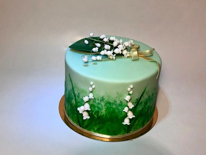 Lily of the valley - Decorated Cake by Janicka - CakesDecor
