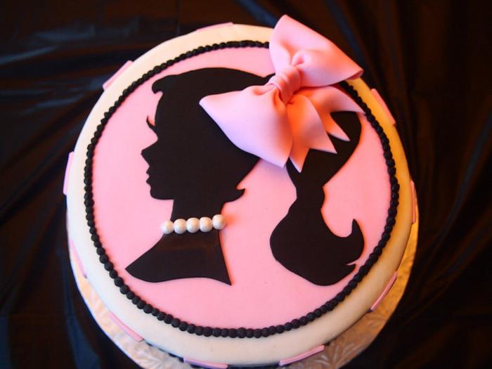 Barbie Silhouette Cake for My daughter