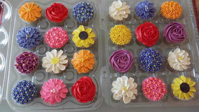 Flower Garden cupcakes