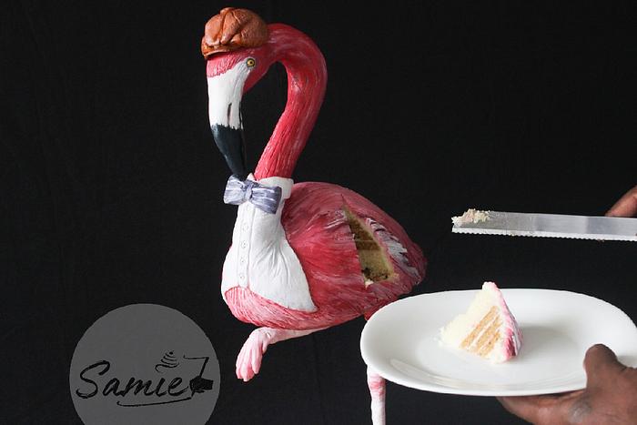 Sir flamingo cake 