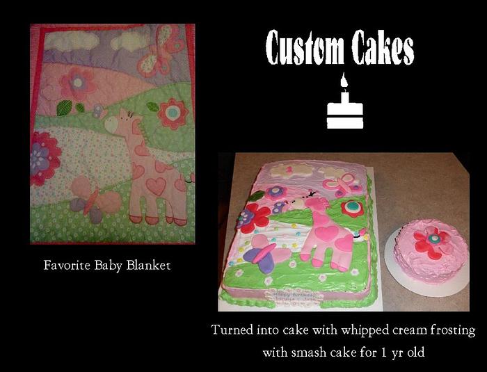 Match the Baby's Favorite Blanky Cake