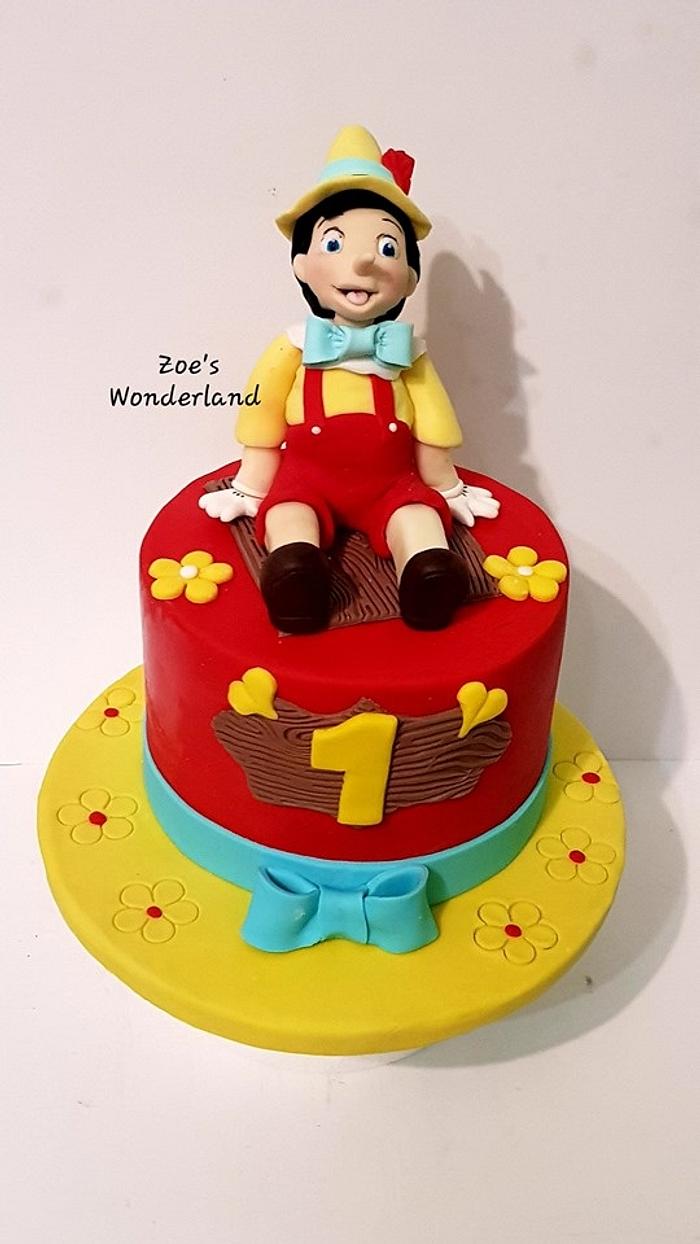 Pinocchio birthday cake
