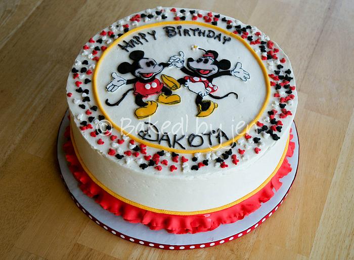 Mickey & Minnie Birthday Cake