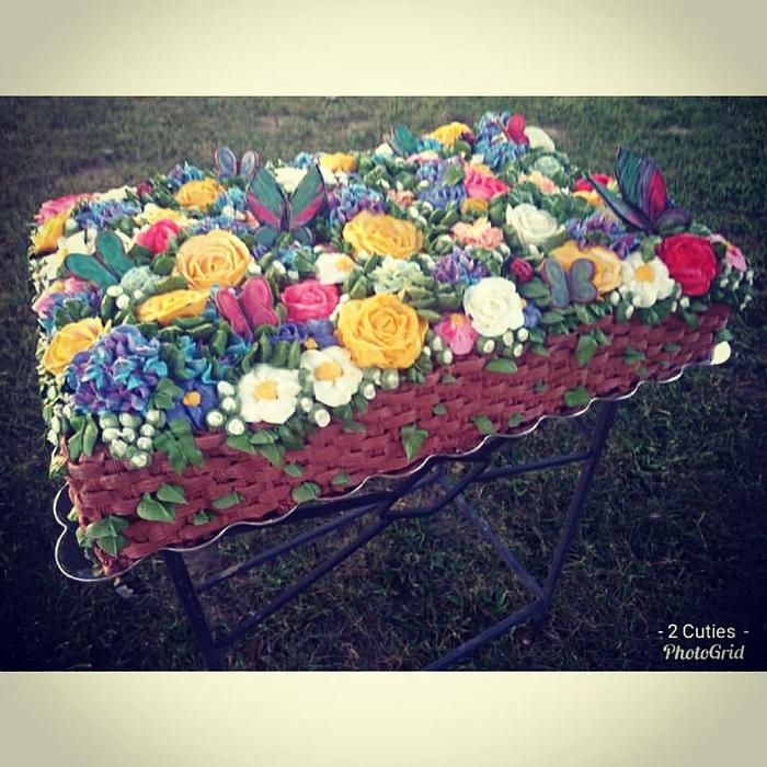 Basket of flowers 
