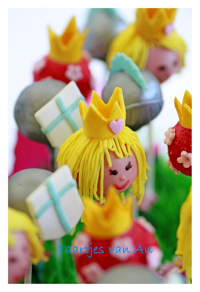 Cakepops princesses and knights