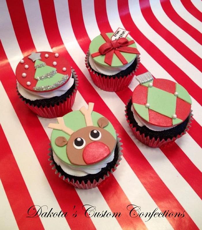 Christmas cupcakes for my children's teachers