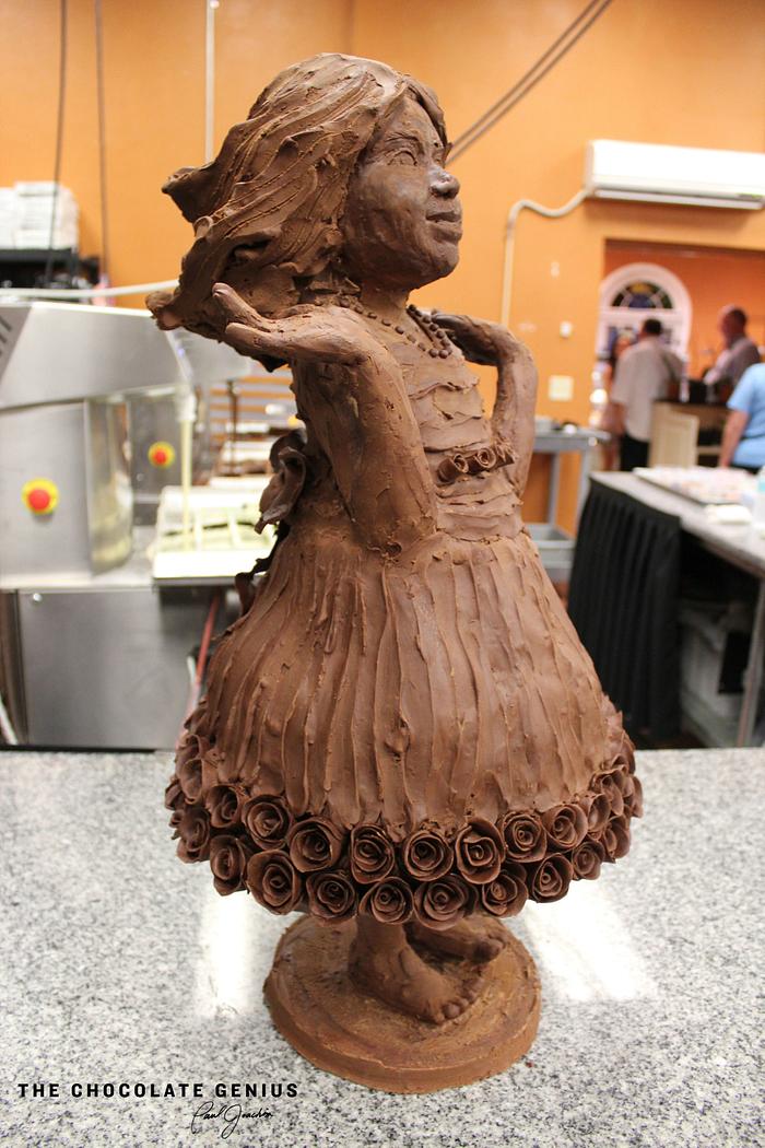 65 Roses Chocolate Sculpture