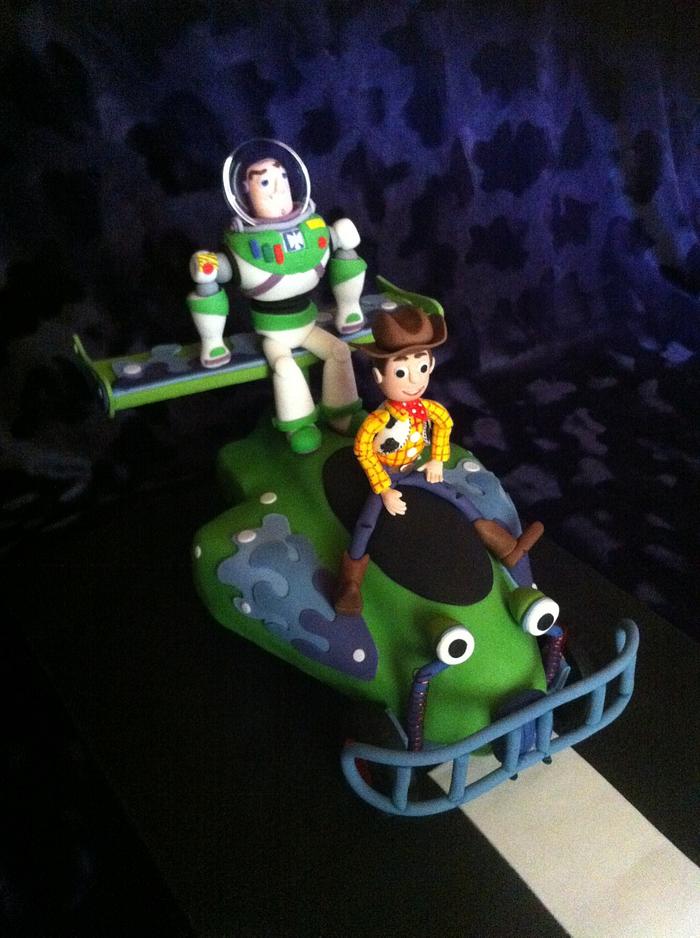 Buzz and Woody with Remote controlled car
