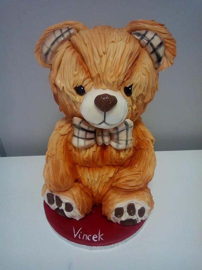 Teddy bear 3D cake