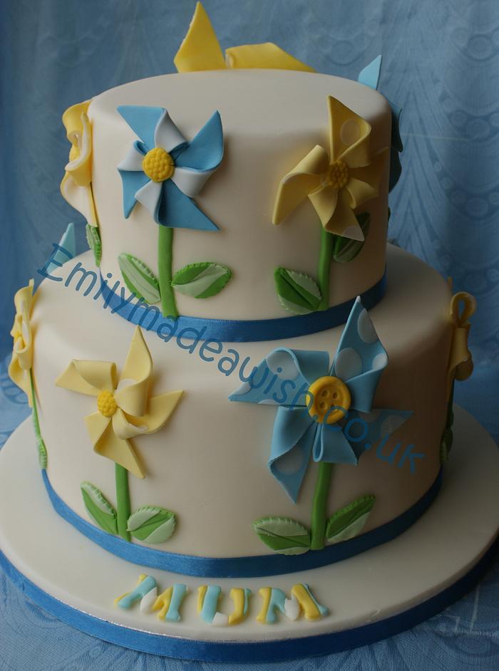 Mother Day Pinwheel Cake 