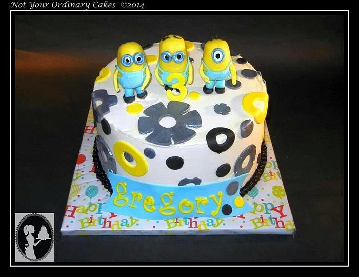 minion friends cake