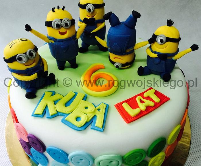 Minion Birthday Cake / Tort urodzinowy z Minionkami 