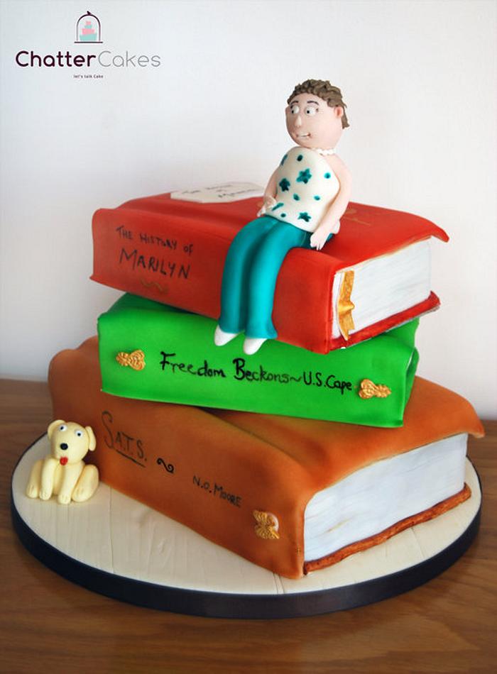 Books Cake - 5307 – Cakes and Memories Bakeshop